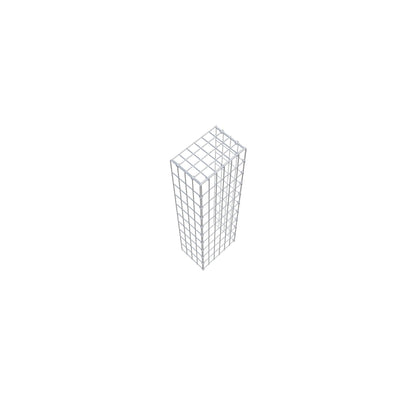 Gavión acoplable tipo 4 100 cm x 20 cm x 30 cm (L x A x P), malla 5 cm x 10 cm, anillo en C