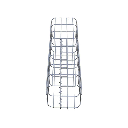 Colonne de gabion carrée 22 cm x 22 cm, hauteur 80 cm, MW 5 cm x 10 cm