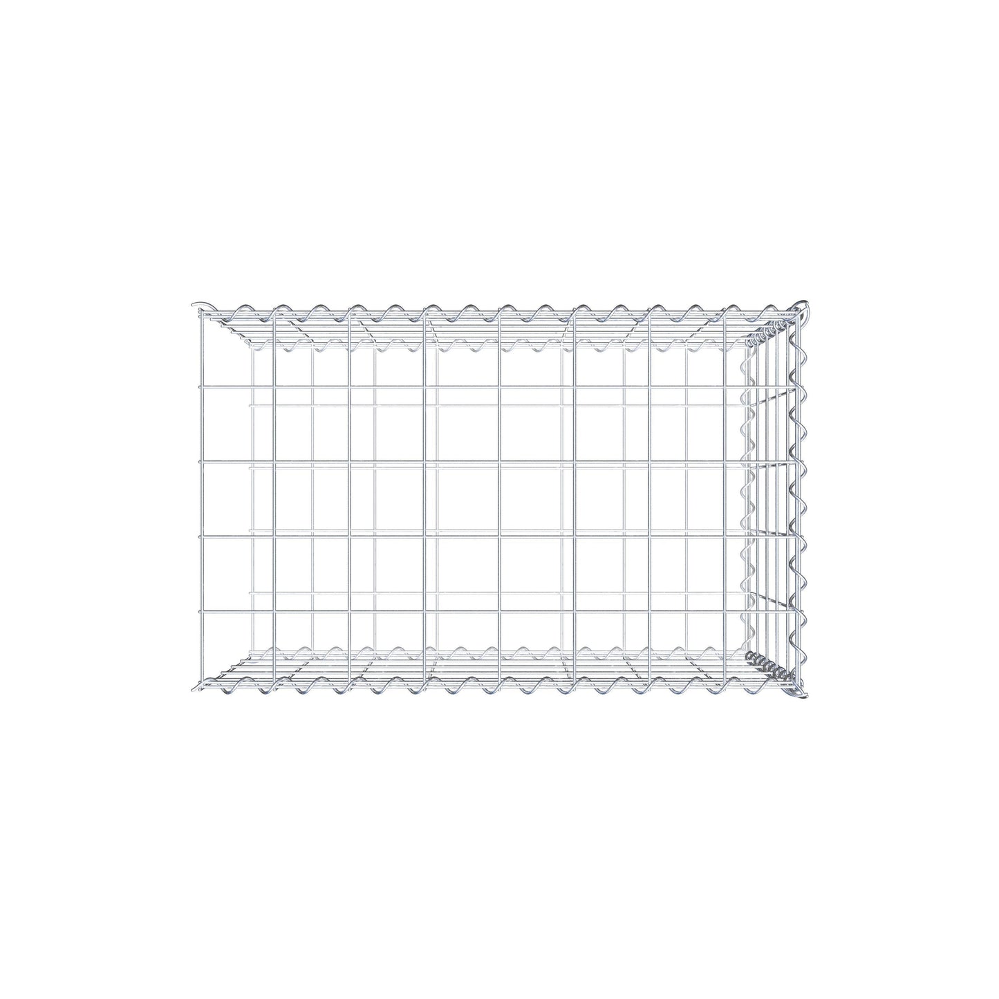 Gabbione aggiuntivo tipo 2 80 cm x 50 cm x 50 cm (L x H x P), maglia 10 cm x 10 cm, spirale