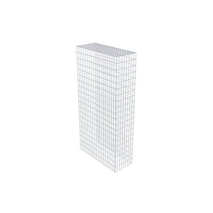 Monteret gabion type 4 200 cm x 100 cm x 40 cm (L x H x D), maskestørrelse 5 cm x 10 cm, C-ring