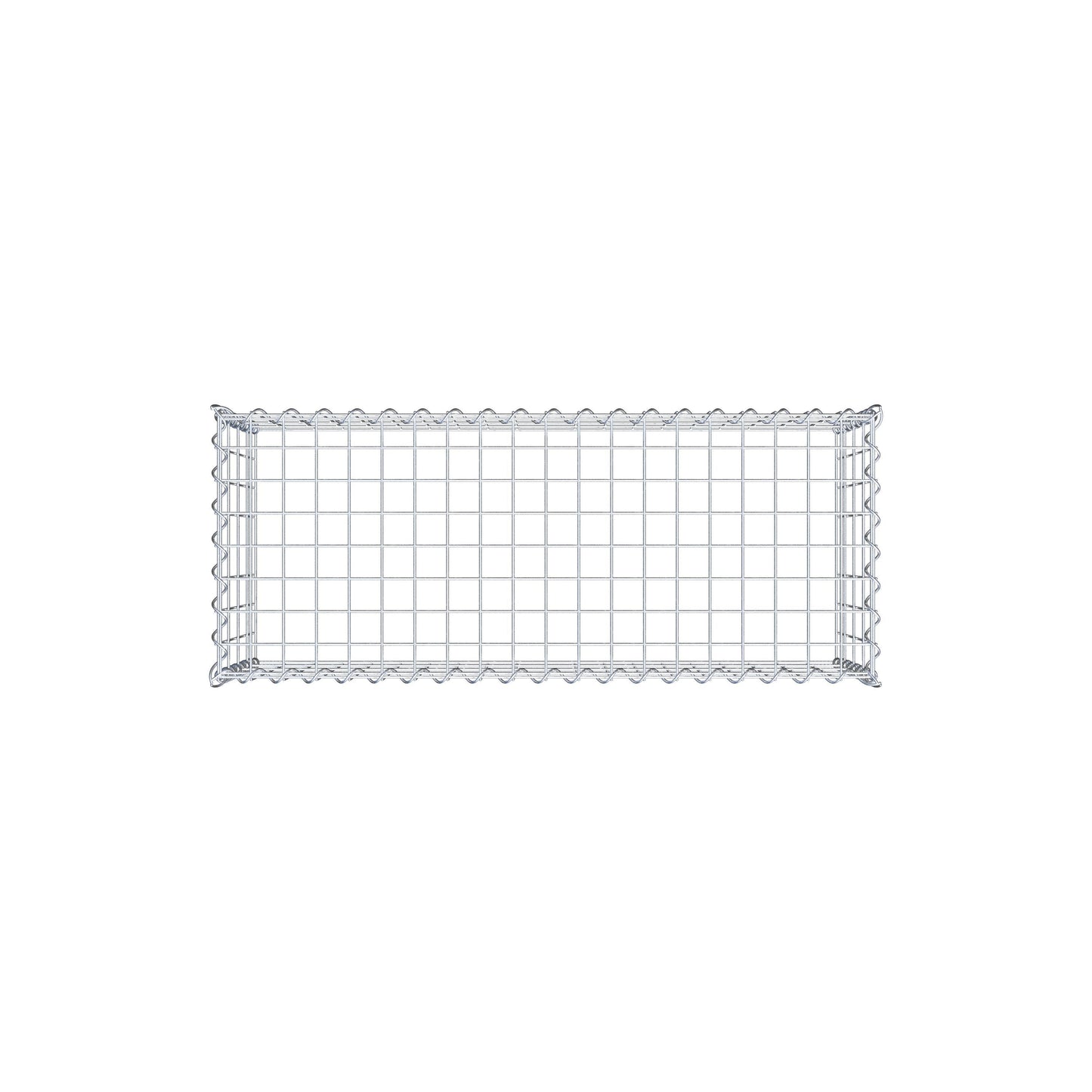 Anbaugabione Typ 3 100 cm x 40 cm x 40 cm (L x H x T), Maschenweite 5 cm x 10 cm, Spirale