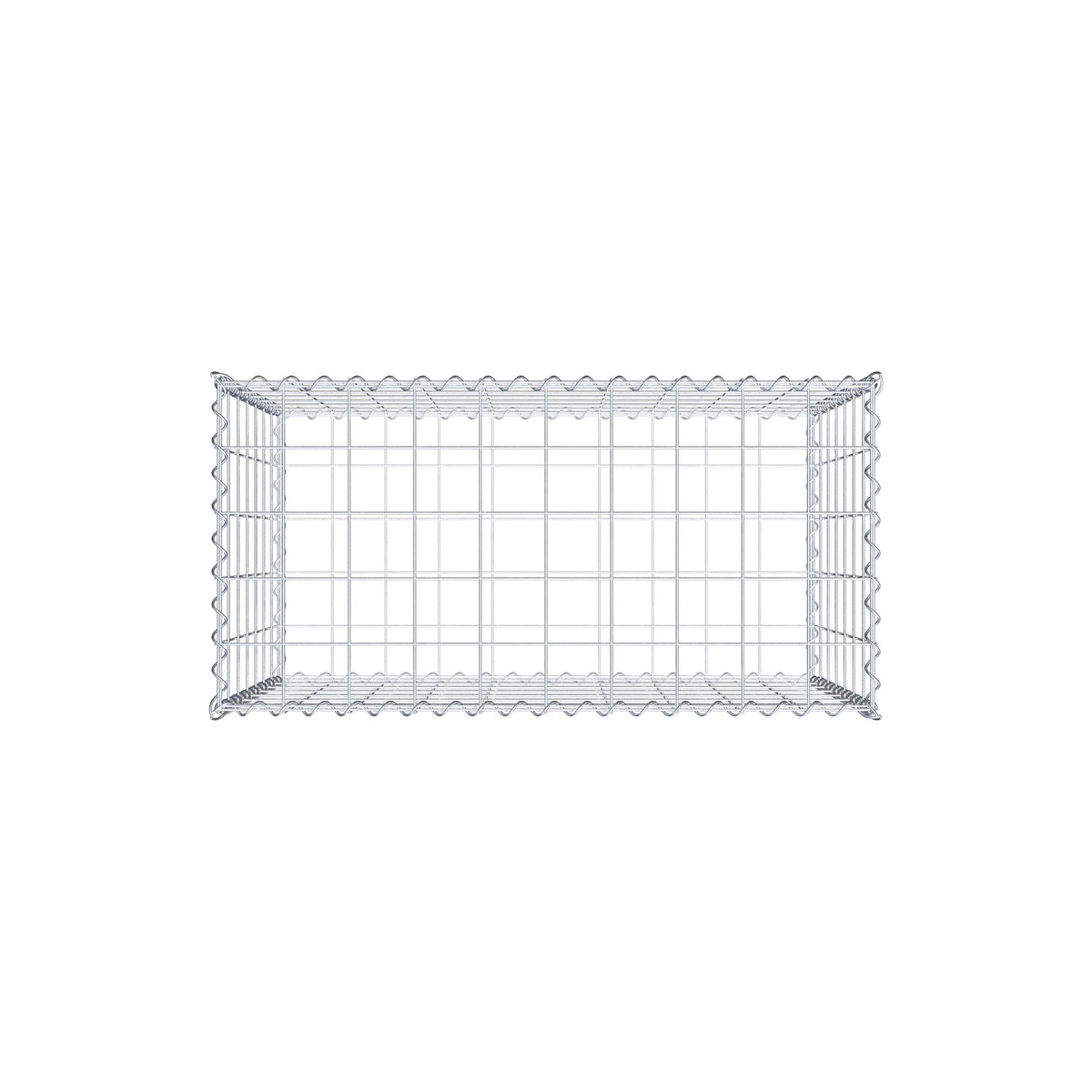 Gabione 100 cm x 70 cm x 50 cm (L x H x T), Maschenweite 10 cm x 10 cm, Spirale