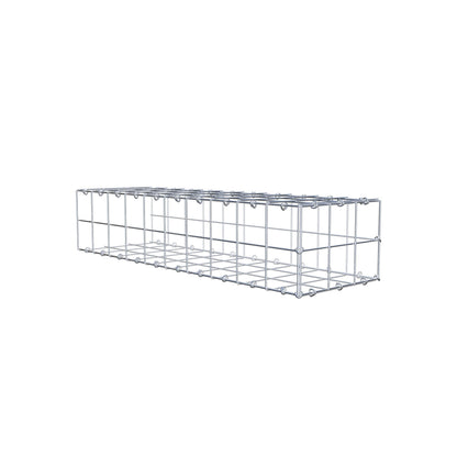 Type 2 oplegkorf 100 cm x 20 cm x 30 cm (L x H x D), maaswijdte 10 cm x 10 cm, C-ring