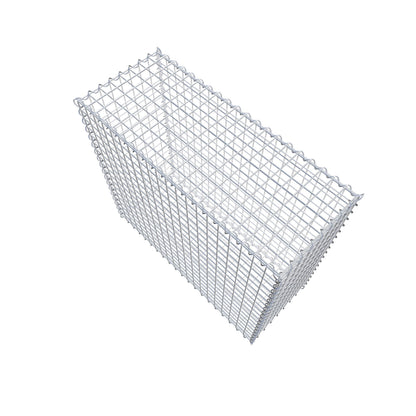 Gabion 100 cm x 90 cm x 40 cm (L x H x D), maskstorlek 5 cm x 5 cm, spiral