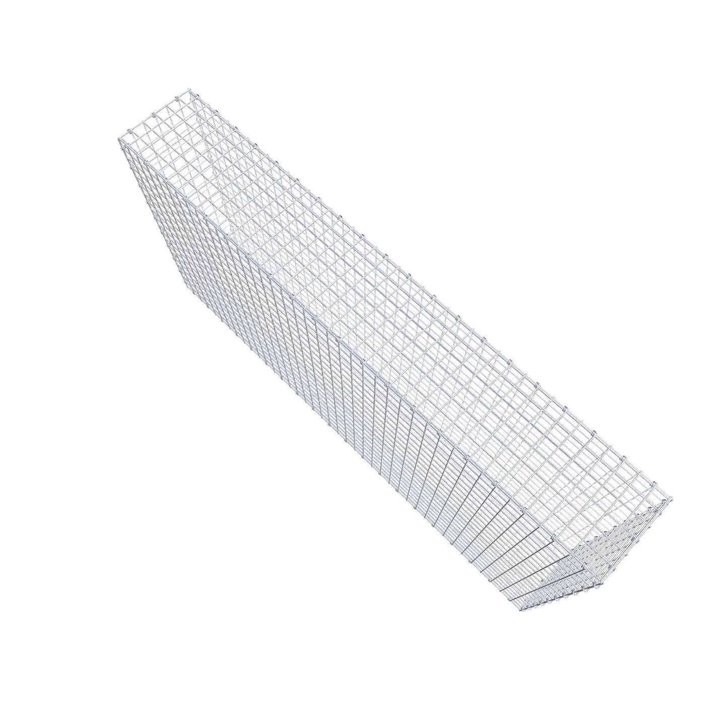 Gabion 200 cm x 100 cm x 30 cm (L x H x D), mesh size 5 x 5 cm, spiral ring