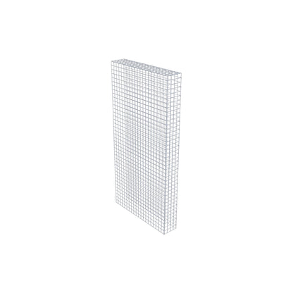 Opbouw schanskorf type 4 200 cm x 100 cm x 20 cm (L x H x D), maaswijdte 5 cm x 5 cm, C-ring