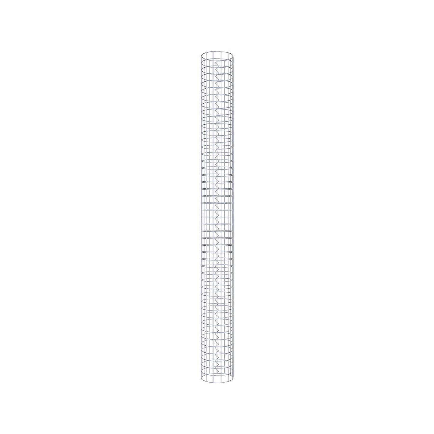 Gabion column around 22 cm diameter, 230 cm height, mesh size 5 cm x 5 cm