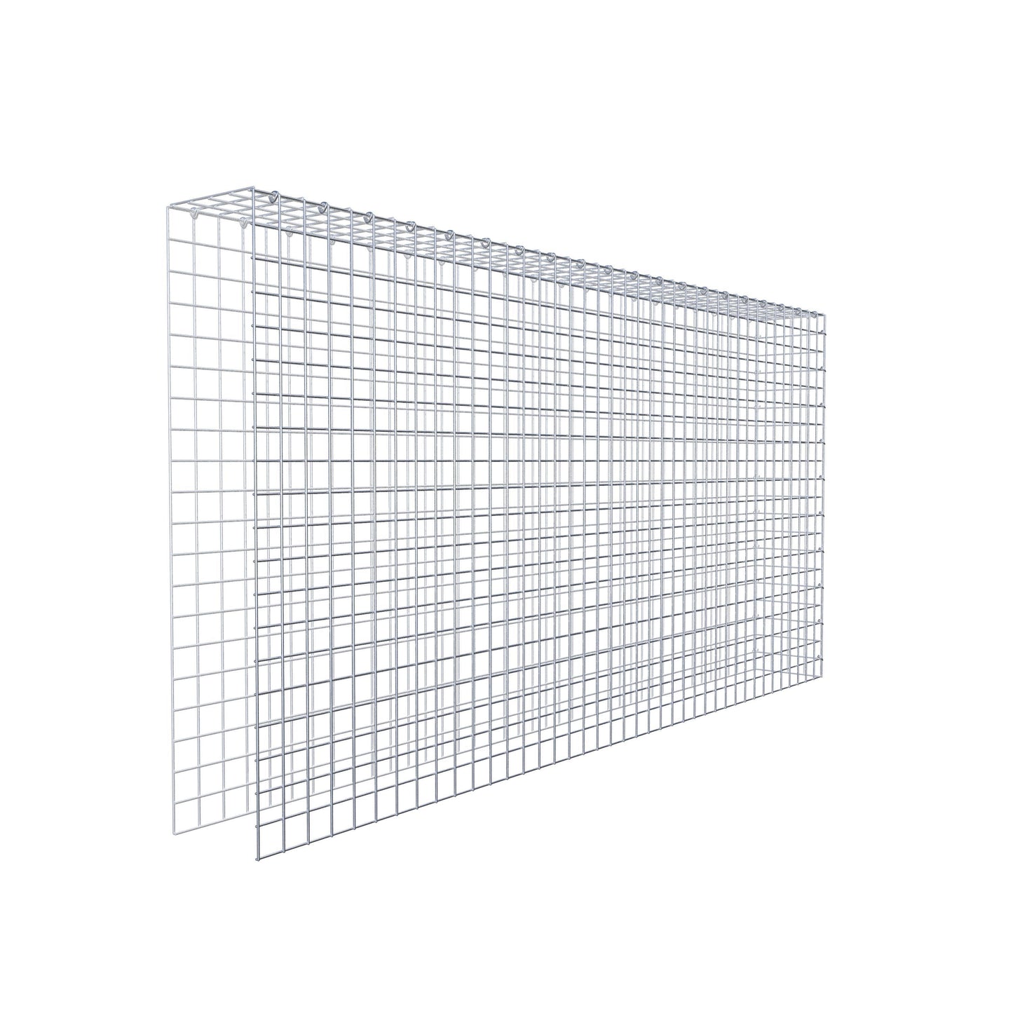 Opbouw schanskorf type 4 200 cm x 100 cm x 20 cm (L x H x D), maaswijdte 5 cm x 5 cm, C-ring
