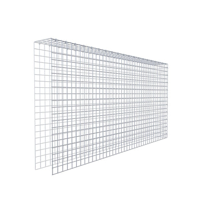 Opbouw schanskorf type 4 200 cm x 100 cm x 20 cm (L x H x D), maaswijdte 5 cm x 5 cm, C-ring