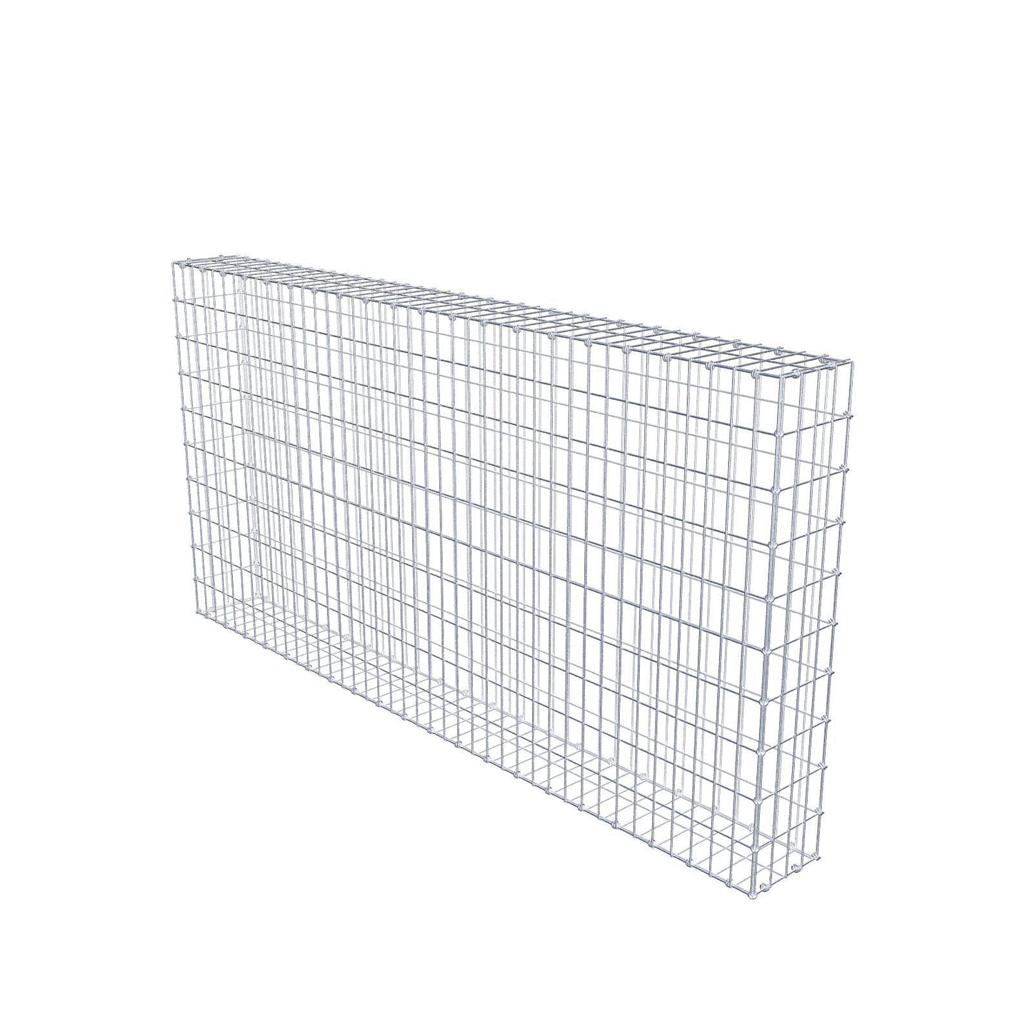 Gabion 200 cm x 100 cm x 20 cm (L x H x D), maskestørrelse 5 x 10 cm, spiralring