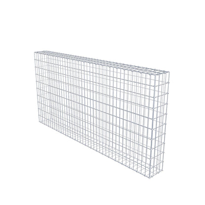 Gabion 200 cm x 100 cm x 20 cm (L x H x D), maskestørrelse 5 x 10 cm, spiralring