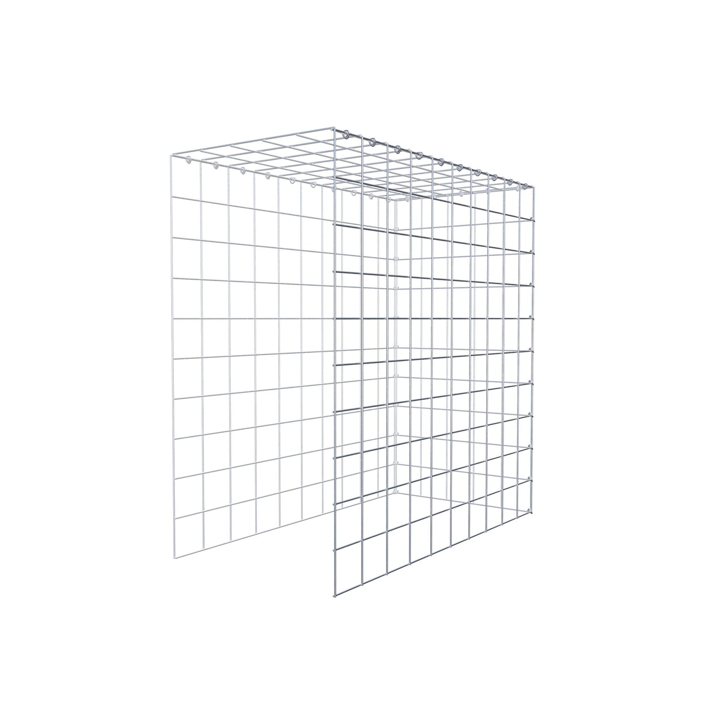 Add-on schanskorf type 4 100 cm x 100 cm x 50 cm (L x H x D), maaswijdte 10 cm x 10 cm, C-ring