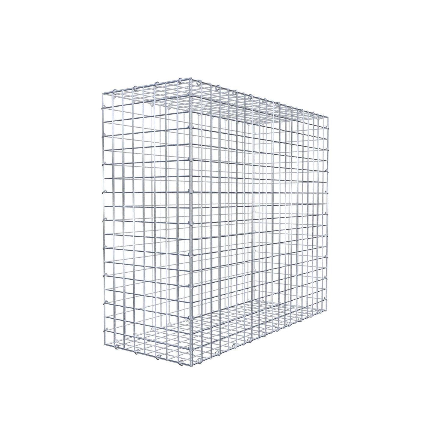 Gabbione 100 cm x 90 cm x 40 cm (L x H x P), maglia 5 cm x 5 cm, anello a C