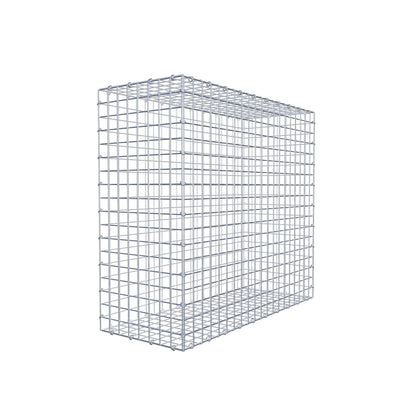 Gabbione 100 cm x 90 cm x 40 cm (L x H x P), maglia 5 cm x 5 cm, anello a C
