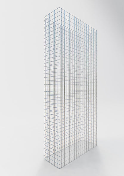 Gabion hegn længde 92 cm, højde 160 cm, dybde 32 cm, maskestørrelse 5 x 5 cm