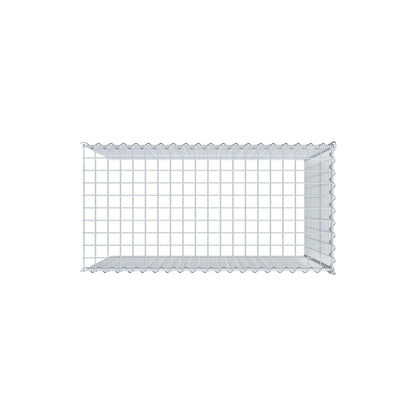 Add-on schanskorf type 4 100 cm x 90 cm x 50 cm (L x H x D), maaswijdte 5 cm x 5 cm, spiraalvormig