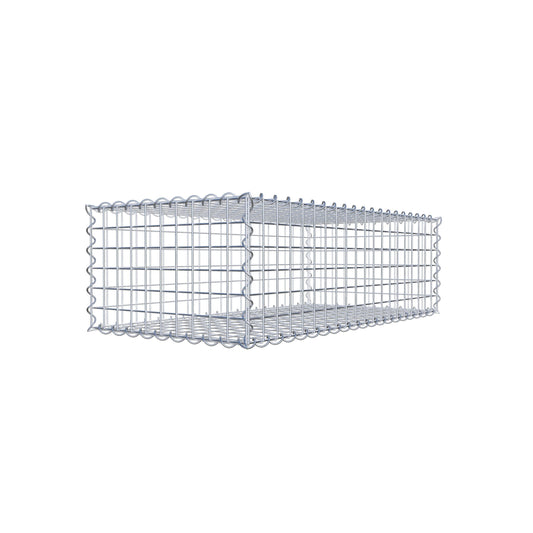 Gabião 100 cm x 30 cm x 50 cm (C x A x P), malhagem 5 cm x 5 cm, espiral