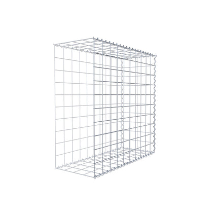 Gabion rapporté type 2 100 cm x 100 cm x 40 cm (L x H x P), mailles 10 cm x 10 cm, spirale