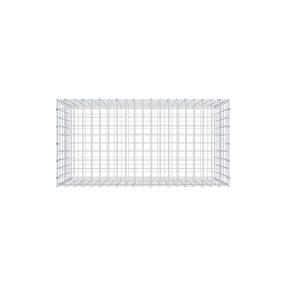 Gabbione 100 cm x 60 cm x 50 cm (L x H x P), maglia 5 cm x 10 cm, anello a C