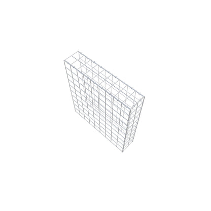 Typ 4 påbyggnadsgabion 100 cm x 90 cm x 20 cm (L x H x D), maskstorlek 10 cm x 10 cm, C-ring