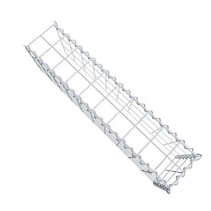 Add-on schanskorf type 4 100 cm x 30 cm x 20 cm (L x H x D), maaswijdte 10 cm x 10 cm, spiraalvormig