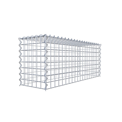 Add-on schanskorf type 3 100 cm x 40 cm x 30 cm (L x H x D), maaswijdte 5 cm x 5 cm, spiraalvormig