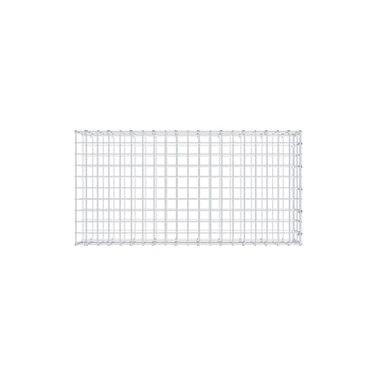 Monteret gabion type 2 100 cm x 20 cm x 50 cm, maskestørrelse 5 cm x 10 cm, C-ring