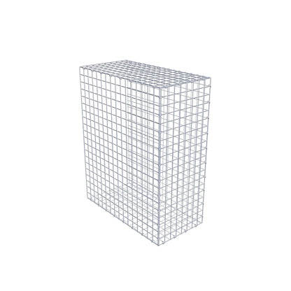Monteret gabion type 2 100 cm x 80 cm x 40 cm (L x H x D), maskestørrelse 5 cm x 5 cm, C-ring