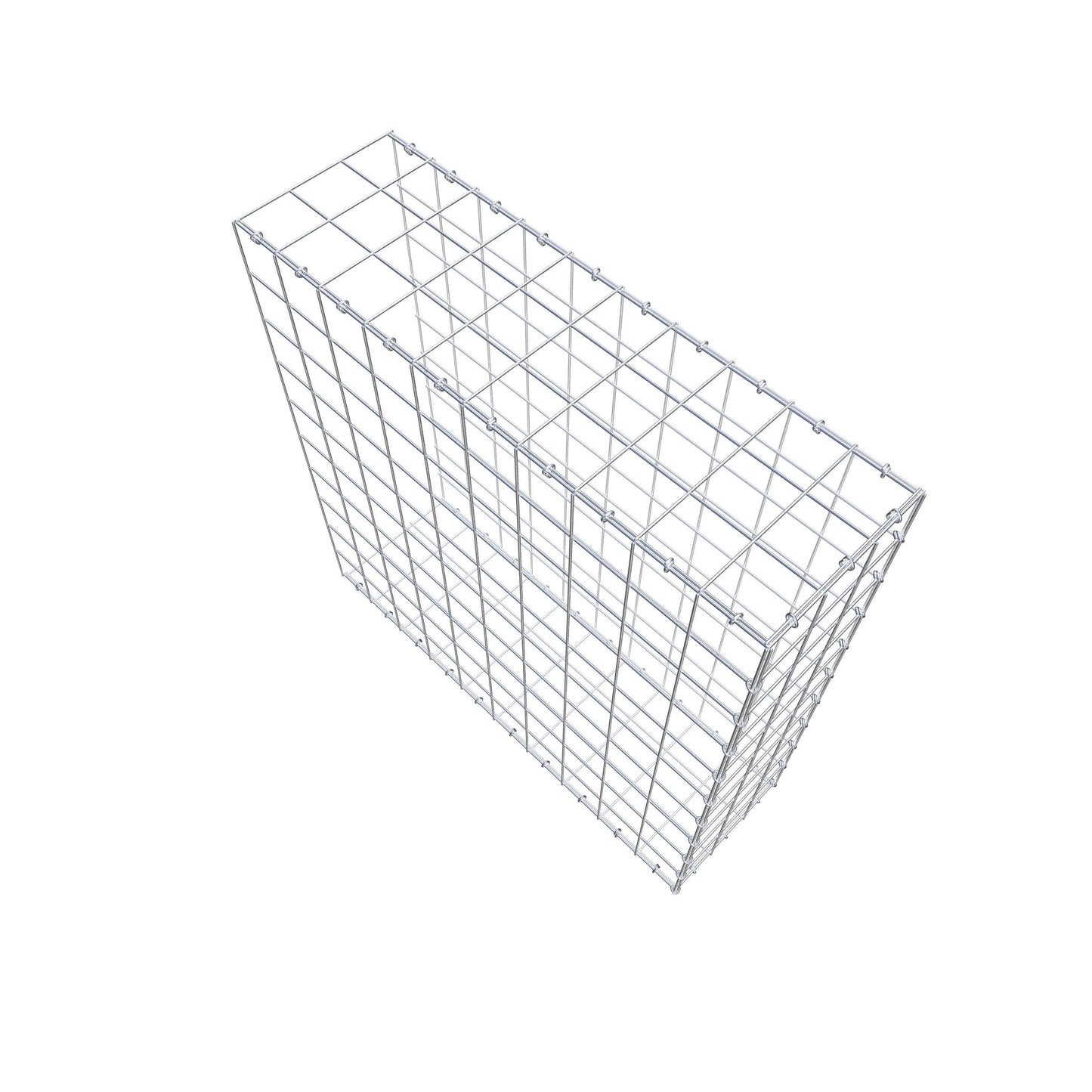 Gavión acoplable tipo 2 100 cm x 100 cm x 30 cm (L x A x P), malla 10 cm x 10 cm, anillo en C