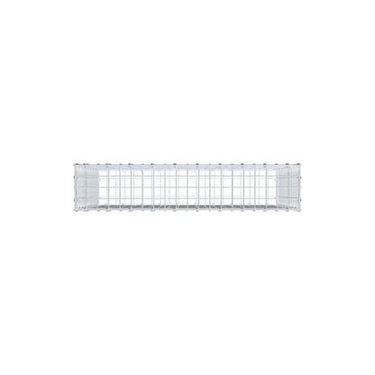 Gabion 100 cm x 80 cm x 20 cm (L x H x D), maskstorlek 5 x 5 cm, spiralring