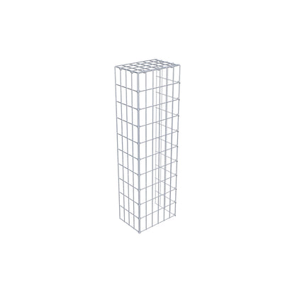 Gavión acoplable tipo 4 100 cm x 20 cm x 30 cm (L x A x P), malla 5 cm x 10 cm, anillo en C