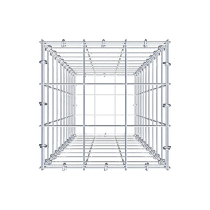 Gabion 100 cm x 30 cm x 30 cm (L x H x D), maskestørrelse 10 cm x 10 cm, C-ring