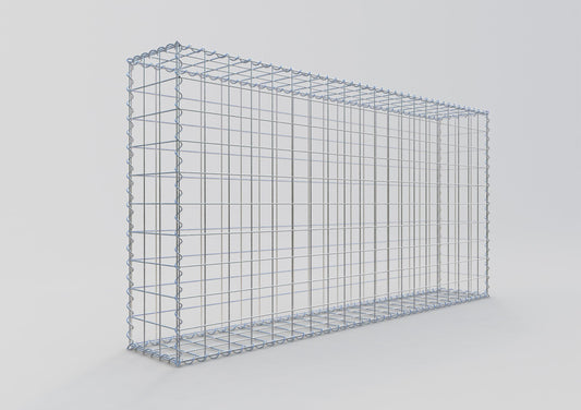 Gabbione 200 cm x 100 cm x 30 cm (L x H x P), maglia 10 cm x 10 cm, spirale