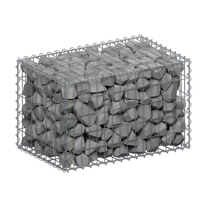 Gabione 80 cm x 50 cm x 50 cm (L x H x T), Maschenweite 5 cm x 10 cm, Spirale