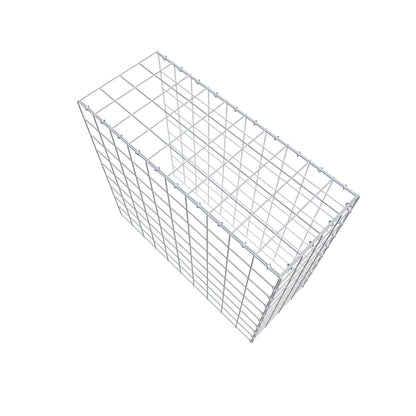 Monteret gabion type 4 100 cm x 90 cm x 40 cm (L x H x D), maskestørrelse 10 cm x 10 cm, C-ring