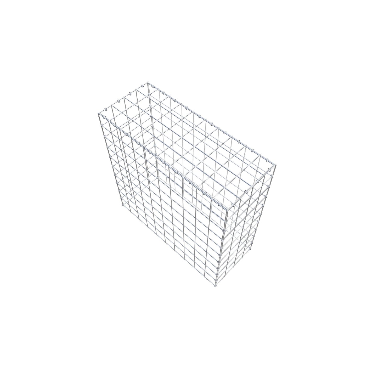 Monteret gabion type 3 100 cm x 100 cm x 40 cm (L x H x D), maskestørrelse 10 cm x 10 cm, C-ring