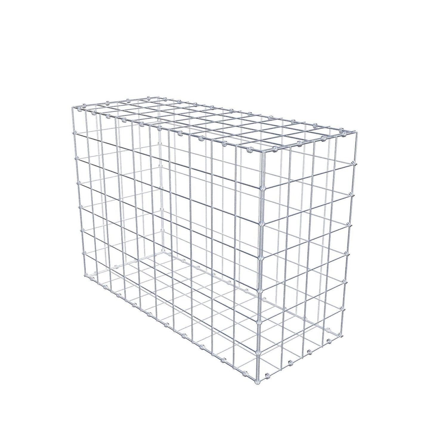 Gabion 100 cm x 70 cm x 40 cm (L x H x D), maskstorlek 10 x 10 cm, spiralring