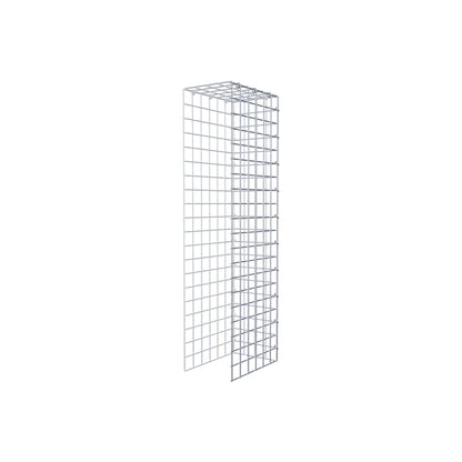 Bevestigbare schanskorf type 4 100 cm x 30 cm x 20 cm (L x H x D), maaswijdte 5 cm x 5 cm, C-ring