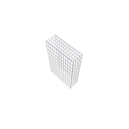 Monteret gabion type 4 100 cm x 60 cm x 20 cm (L x H x D), maskestørrelse 5 cm x 10 cm, C-ring