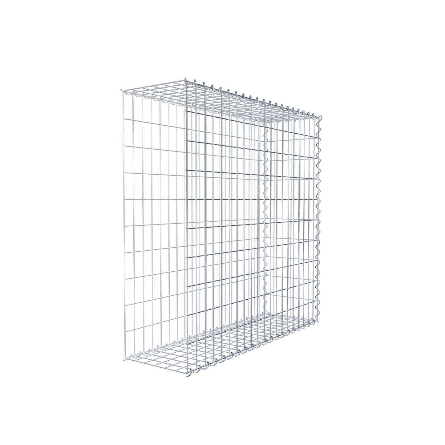 Opvokset gabion type 2 100 cm x 100 cm x 30 cm (L x H x D), maskestørrelse 5 cm x 10 cm, spiral