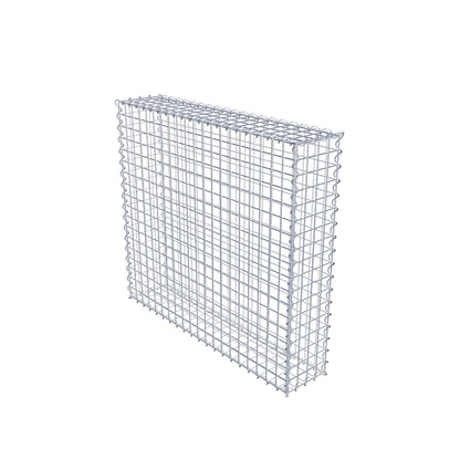 Gabion 100 cm x 90 cm x 20 cm (L x H x D), maskestørrelse 5 cm x 5 cm, spiral