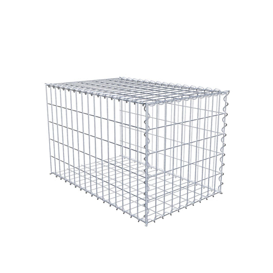 Gavión complementario tipo 2 80 cm x 50 cm x 50 cm (L x A x P), malla 5 cm x 10 cm, espiral
