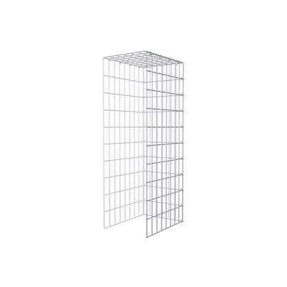Monteret gabion type 4 100 cm x 40 cm x 30 cm (L x H x D), maskestørrelse 5 cm x 10 cm, C-ring