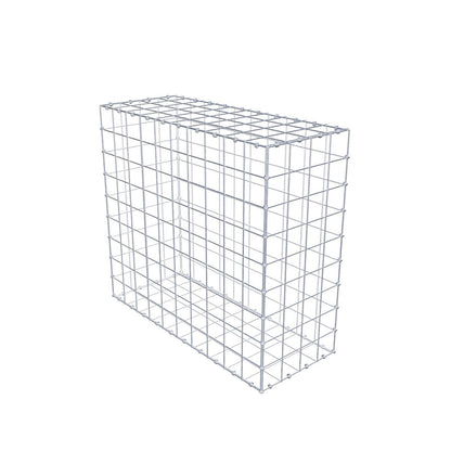 Gabion 100 cm x 90 cm x 40 cm (L x H x D), maskstorlek 10 x 10 cm, spiralring
