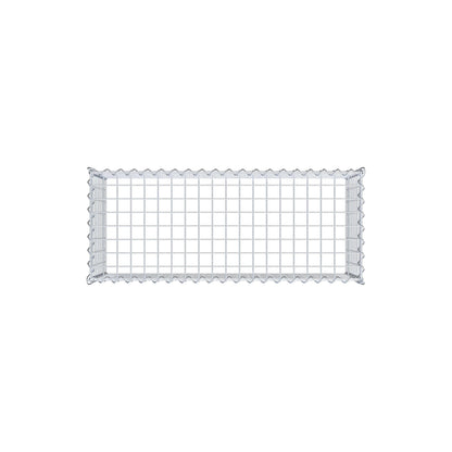 Add-on schanskorf type 3 100 cm x 40 cm x 40 cm (L x H x D), maaswijdte 5 cm x 5 cm, spiraalvormig