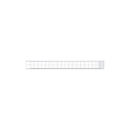 Type 2 oplegkorf 200 cm x 100 cm x 20 cm (L x H x D), maaswijdte 10 cm x 10 cm, C-ring