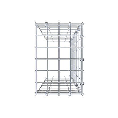 Gavión acoplable tipo 4 100 cm x 20 cm x 30 cm (L x A x P), malla 5 cm x 10 cm, anillo en C