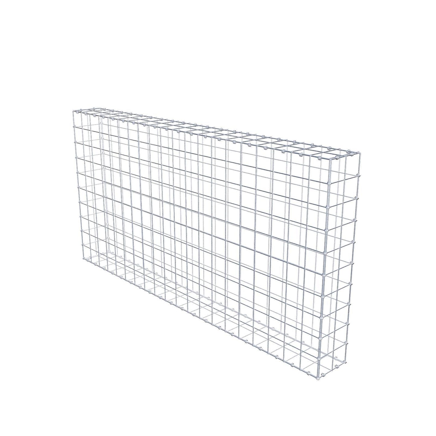 Gabion 200 cm x 100 cm x 20 cm (L x H x D), mesh size 10 x 10 cm, spiral ring