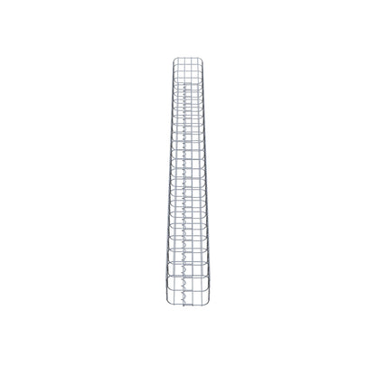 Colonne de gabion carrée 22 cm x 22 cm, 230 cm de hauteur, MW 5 cm x 10 cm