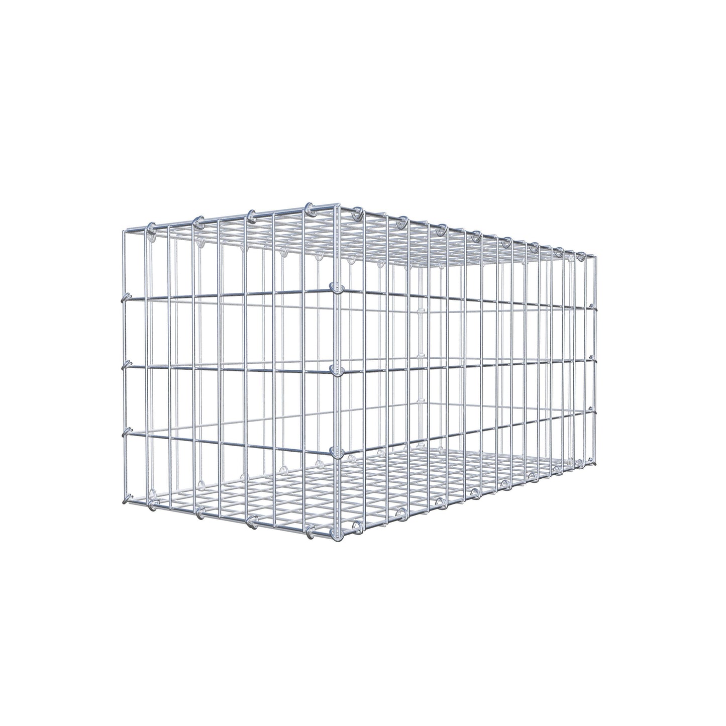 Gabbione 80 cm x 40 cm x 40 cm (L x H x P), maglia 5 cm x 10 cm, anello a C